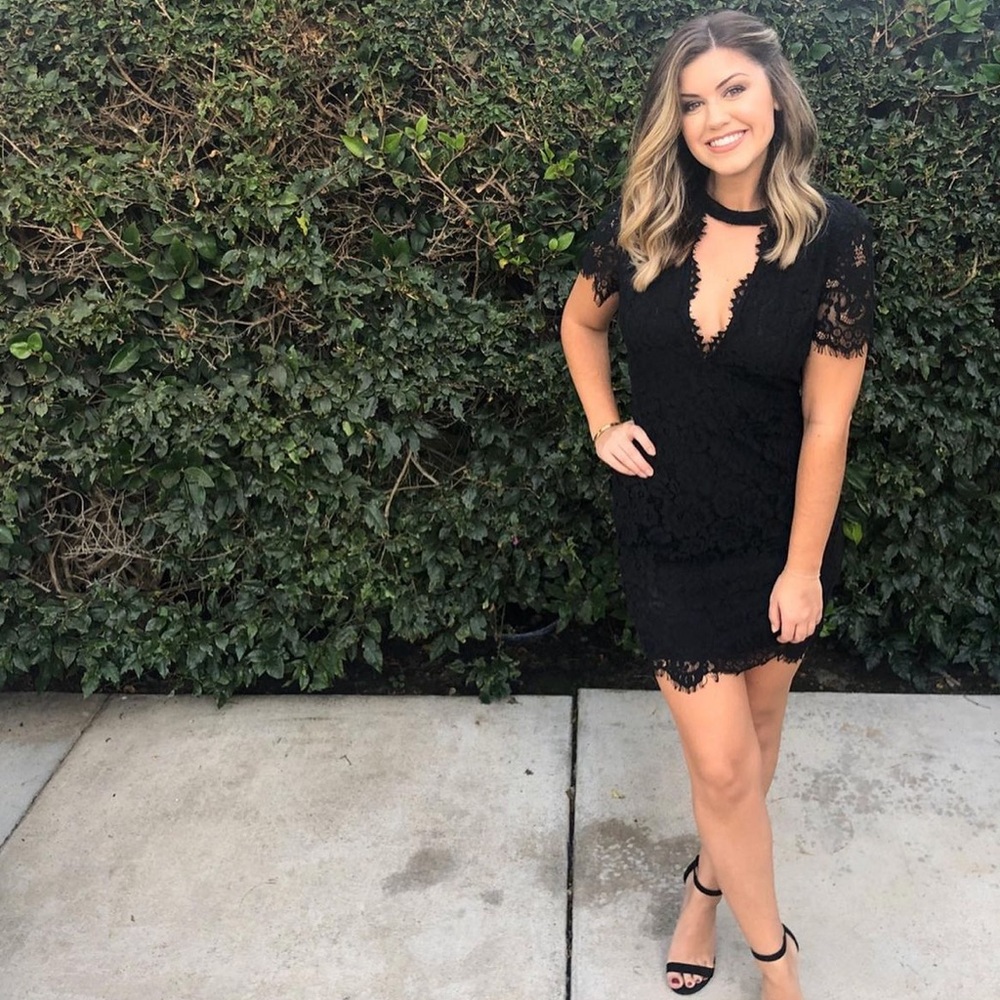 Open back black cocktail dress! Size M